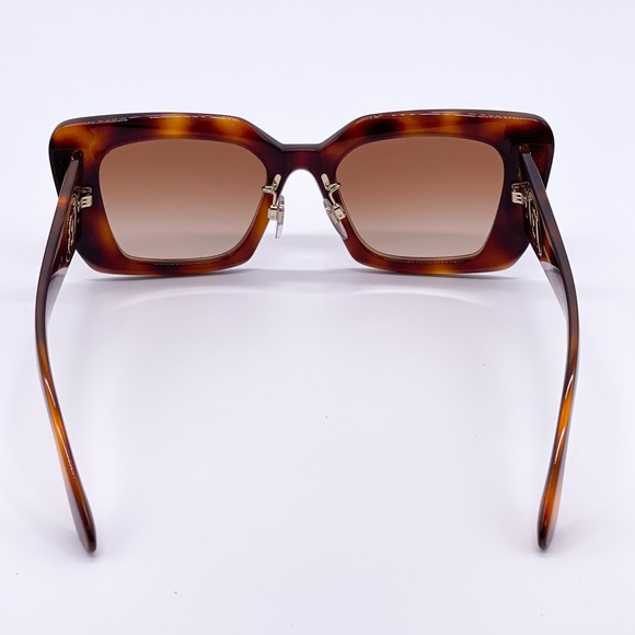 NEW BURBERRY DAISY BE4344 WOMEN HAVANA BROWN CAT EYE SUNGLASSES BE4344F 331613 - Picture 8 of 14